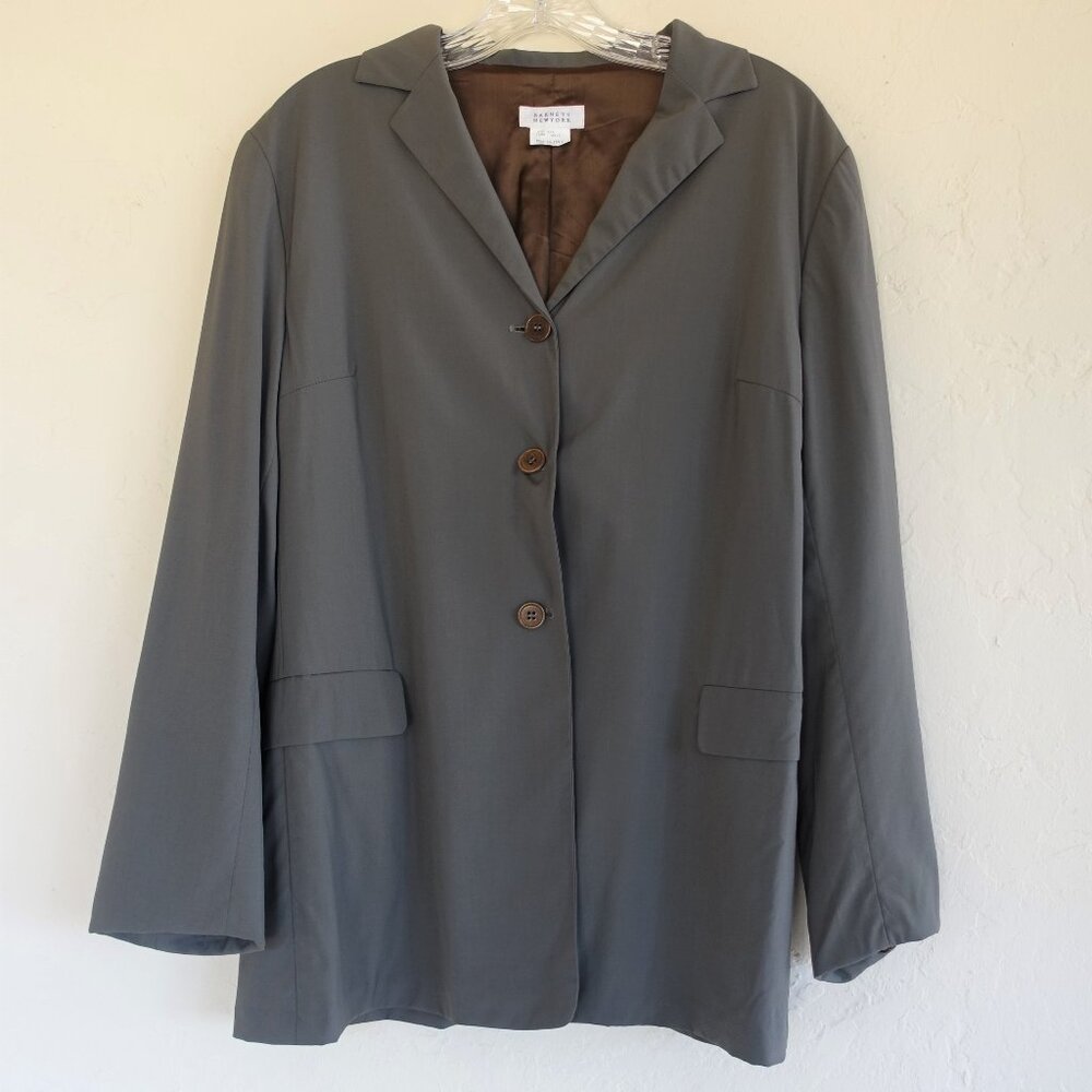 Barneys NY Wom 10 Tropical Wool Jacket Made in Italy